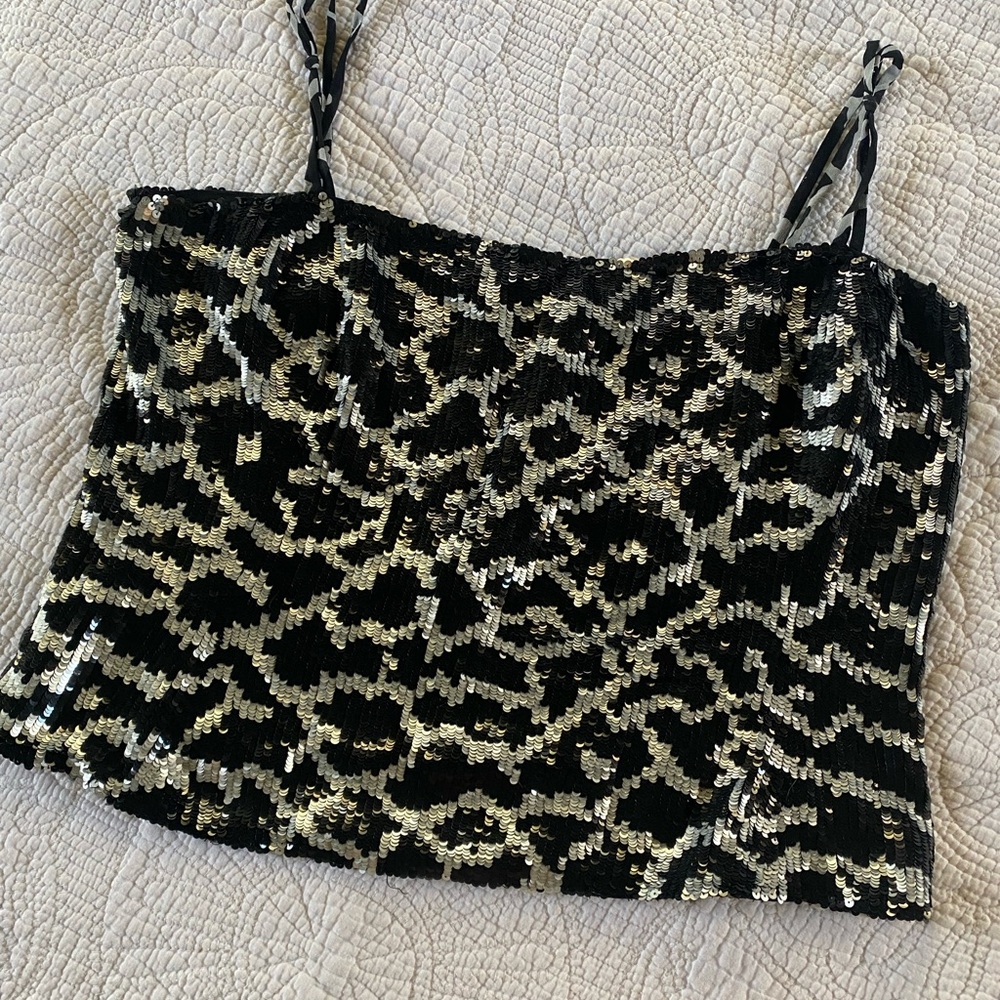 Sequined Women's Tank Top